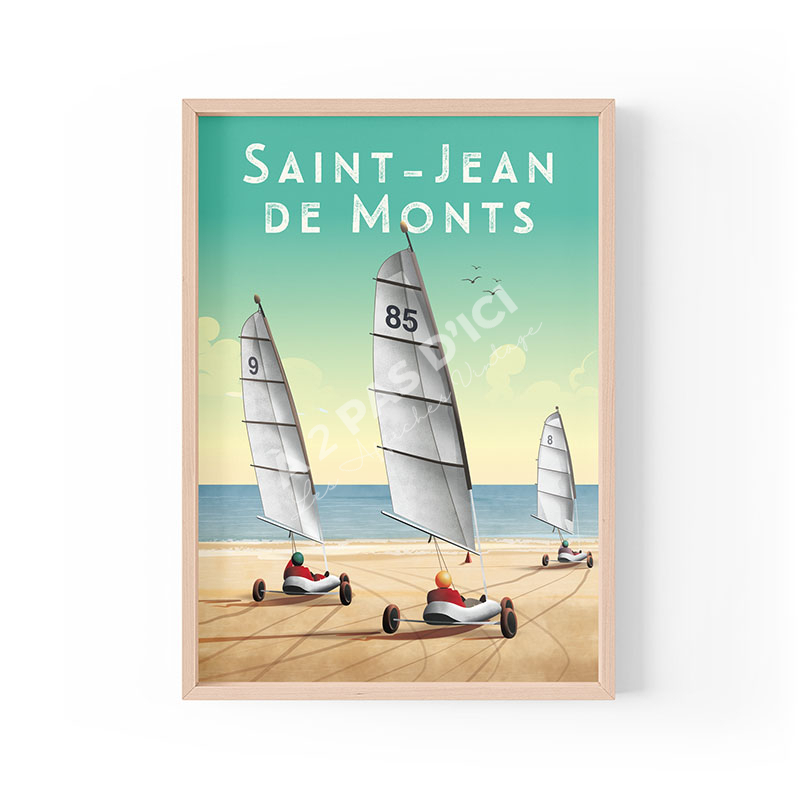 Magnet Saint-Jean-de-Monts - Char à voile