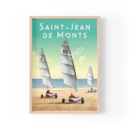 Magnet Saint-Jean-de-Monts - Char à voile