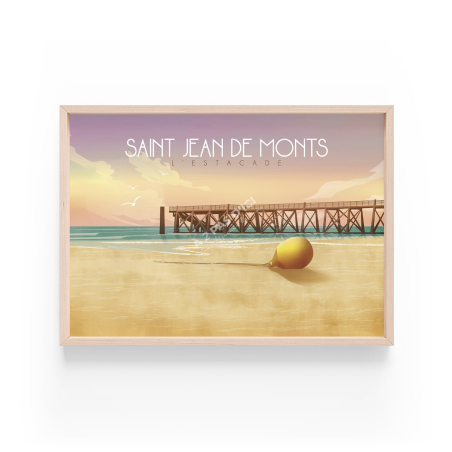 Affiche Saint-de-monts - Estacade  La bouée