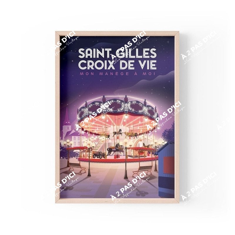 Affiche - Saint-Gilles-Croix-de-Vie - Le Carrousel