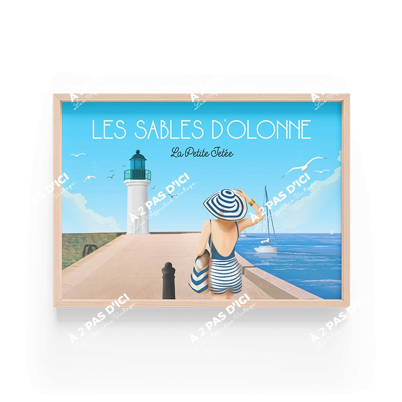 Affiche - Les Sables d'Olonne - La petite jetée