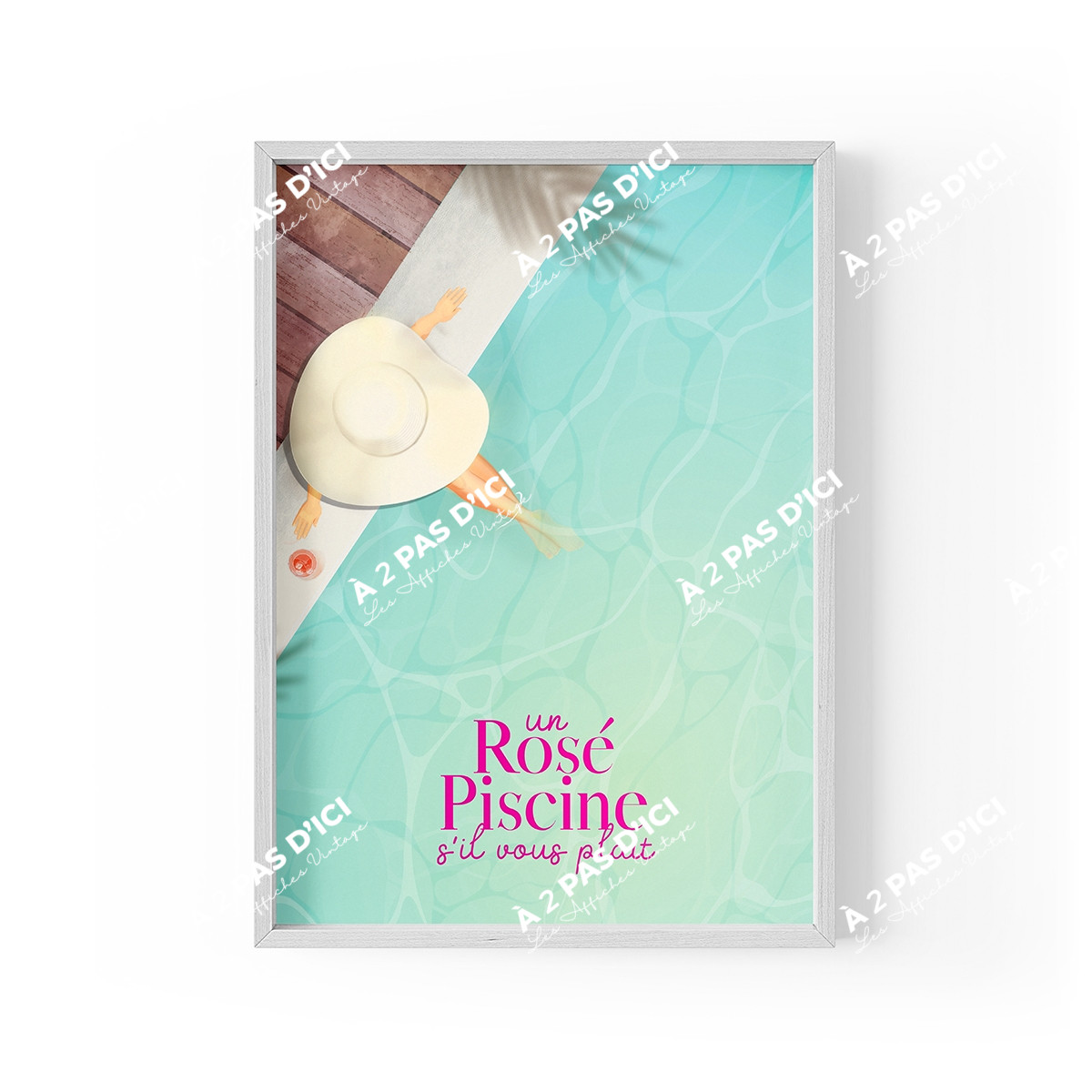 Affiche Rosé Piscine