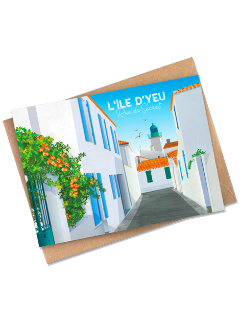 Carte postale - Ile d'Yeu - Rue du Secret