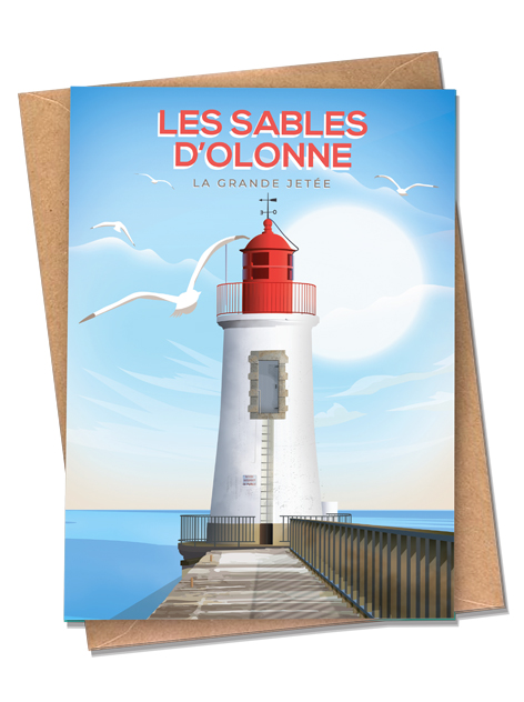 Carte postale - Les Sables d'Olonne - La grande jetée