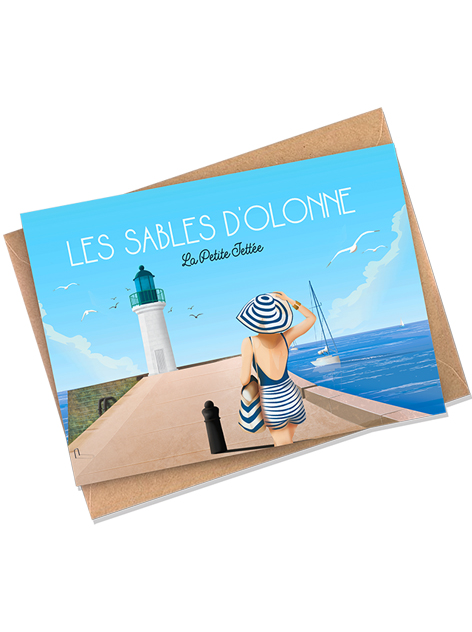 Carte postale - Les Sables d'Olonne - Le petite jetée