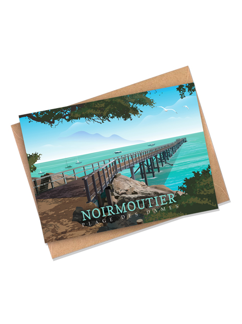 Carte postale - Noirmoutier - Plage des Dames
