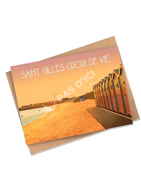 Carte postale - Saint-Gilles-Croix-de-Vie - La grande plage