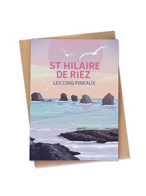 Carte postale - Saint-Hilaire-de-Riez - Les Cinq Pineaux