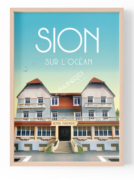 Carte postale - Saint-Hilaire-de-Riez - Sion - sur - l'ocean - Hôtel Frederic