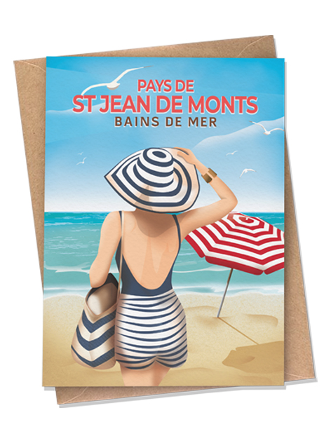 Carte postale - Saint-Jean-de-Monts - Bains de Mer