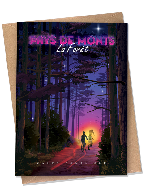 Carte postale - Saint-Jean-de-Monts - Forêt