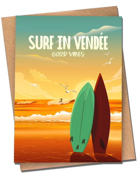 Generaliste - Surf In Vendée - carte postale