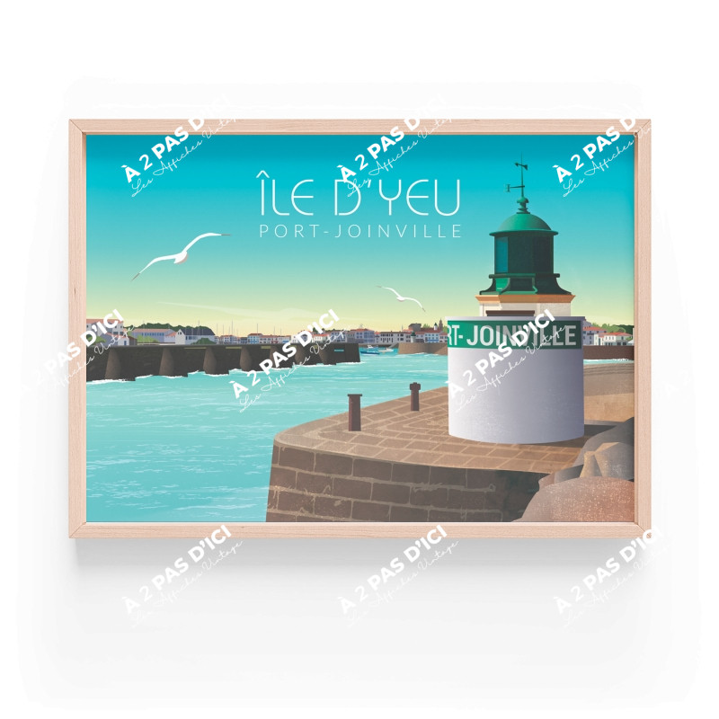 Affiche - Ile d'Yeu - Port Joinville