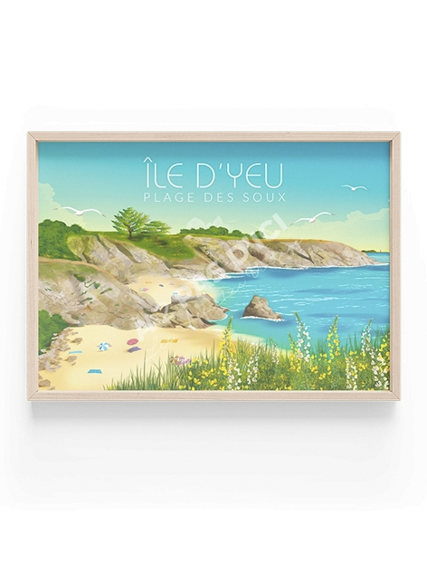 Magnet - Ile d'Yeu - La Plage des Soux