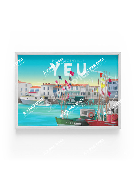 Magnet - Ile d'Yeu - Port Joinville - Le port bateau