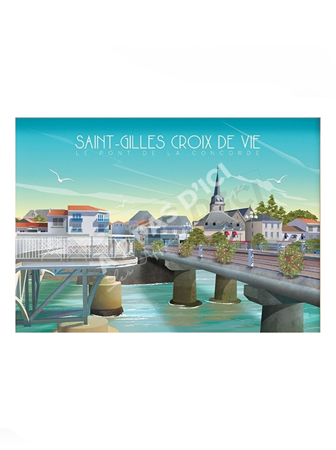 Magnet - Saint-Gilles-Croix-de-Vie - Le Pont de la Concorde