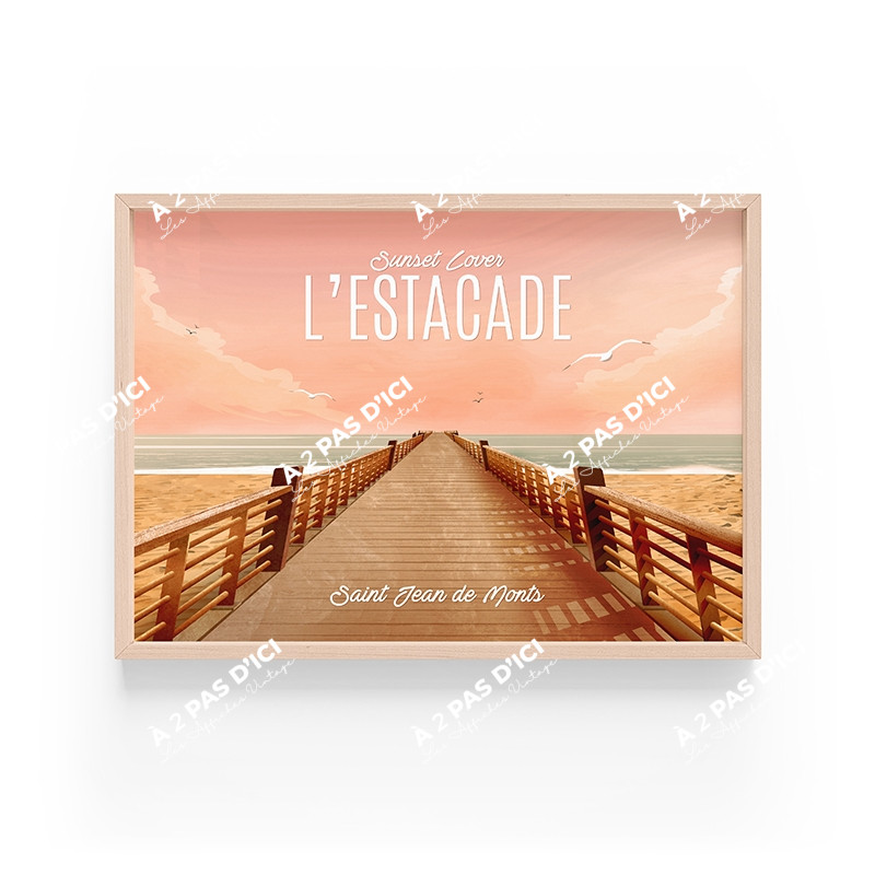 Magnet - Saint-Jean-de-Monts - Estacade - Sunset Lover