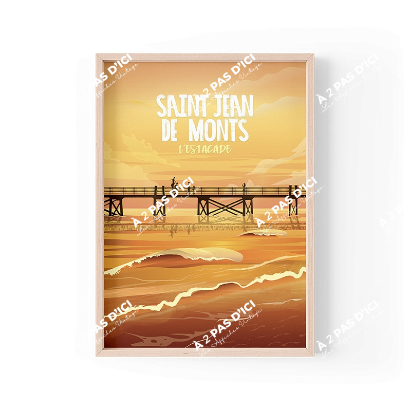 Affiche - Saint-Jean-de-Monts - Estacade - Famille