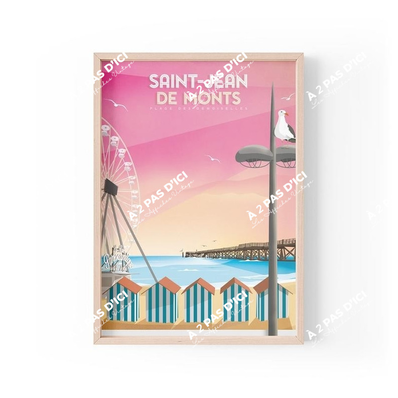 Affiche - Saint-Jean-de-Monts-Vintage