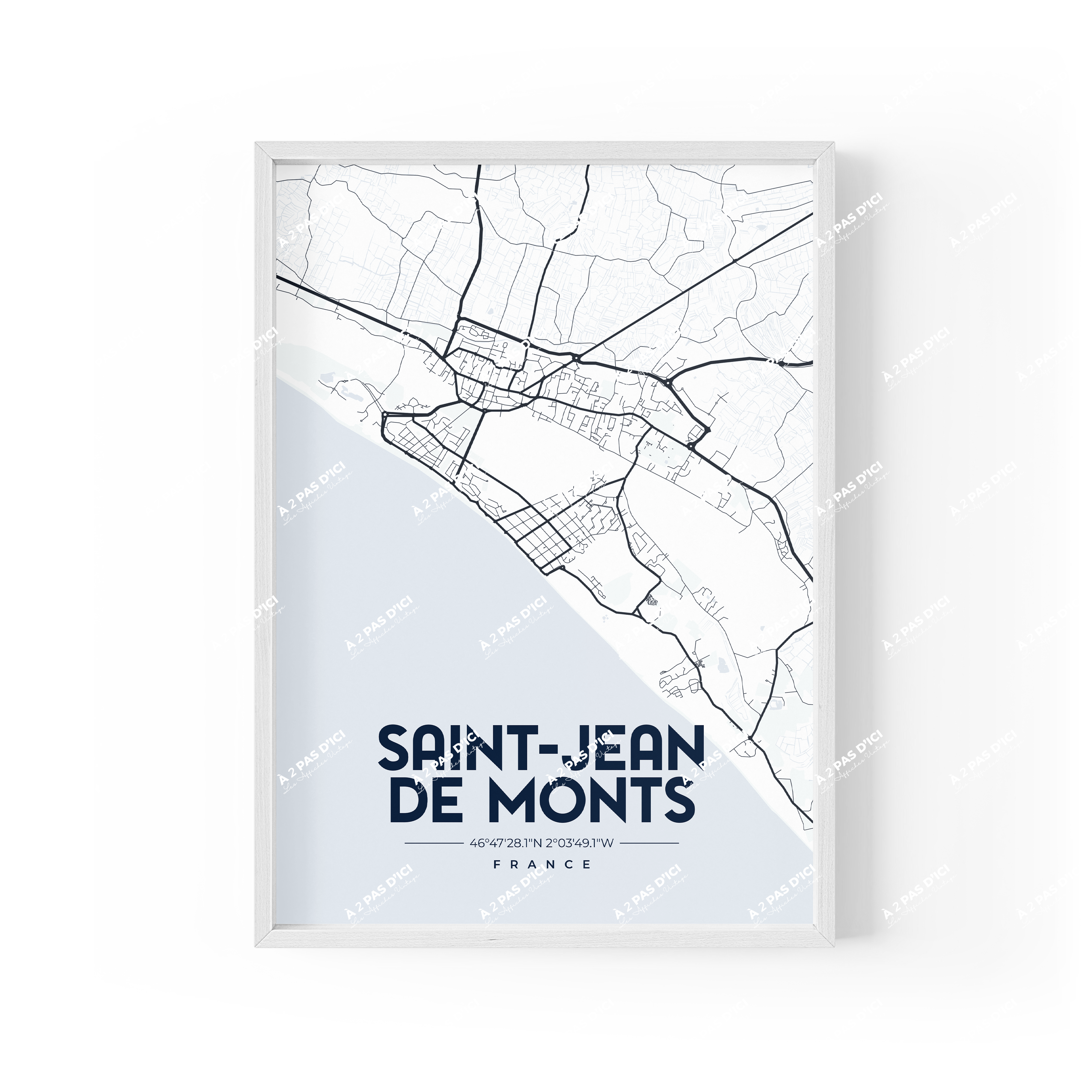 Affiche - Saint-Jean-de-Monts - carte