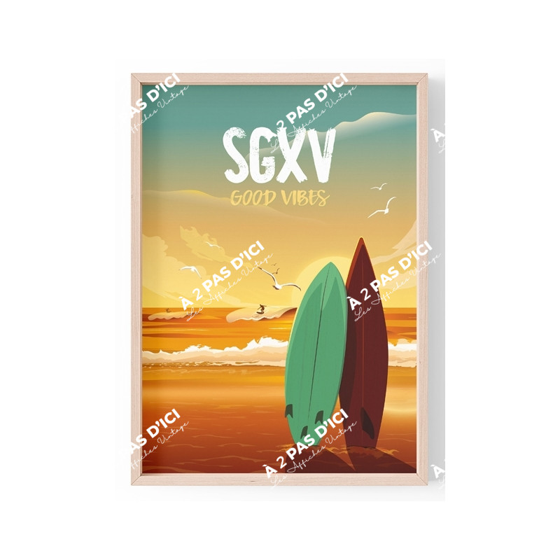 Affiche - Saint-Gilles-Croix-de-Vie - Good Vibes