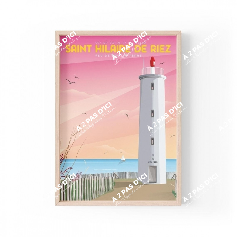 Affiche - Saint-Hilaire-de-Riez - Feu de Grosse Terre Rose
