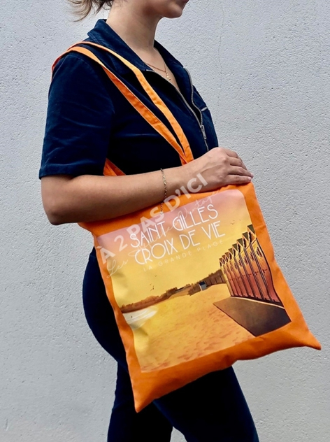Textile - Saint-Gilles-Croix-de-Vie - Orange - TOTE BAG