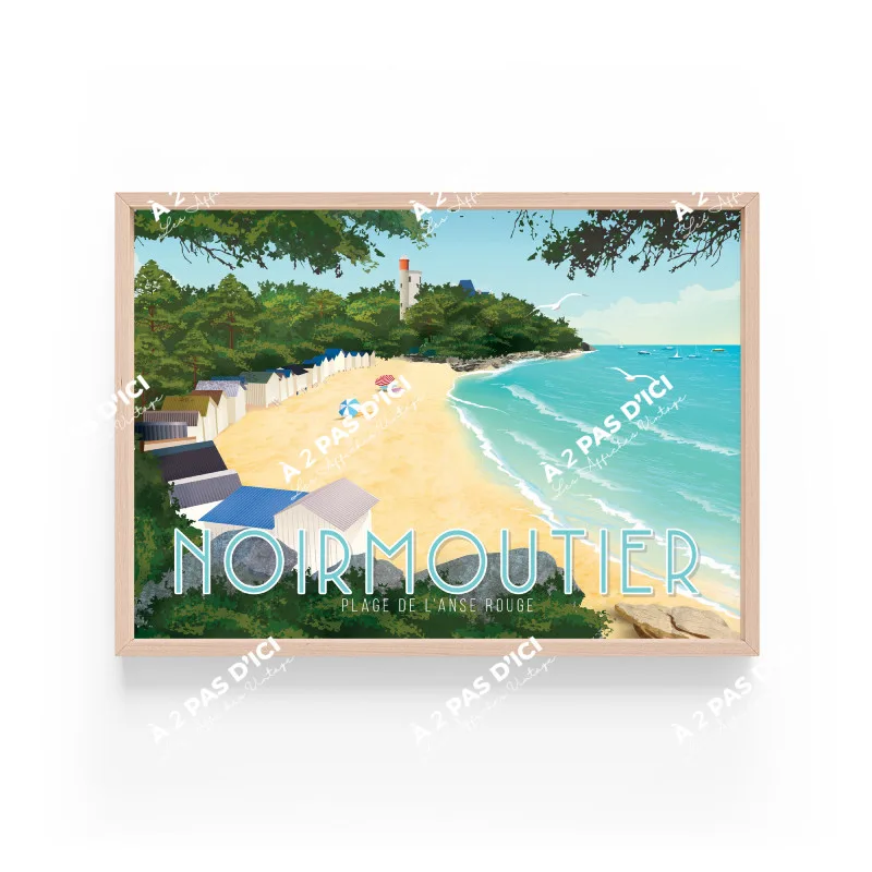 Affiche - Noirmoutier - L'Anse rouge