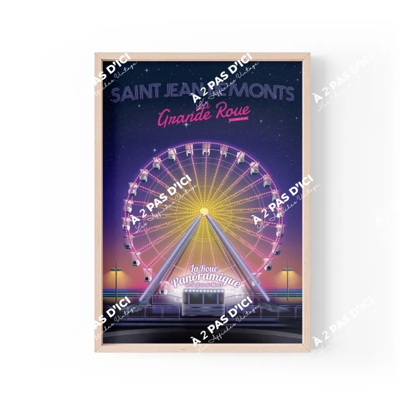 Affiche - Saint-Jean-de-Monts - La grande roue