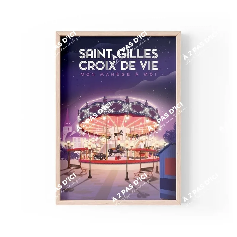 Affiche - Saint-Gilles-Croix-de-Vie - Le Carrousel