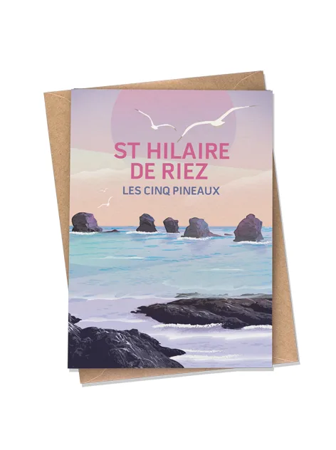 Carte postale - Saint-Hilaire-de-Riez - Les Cinq Pineaux
