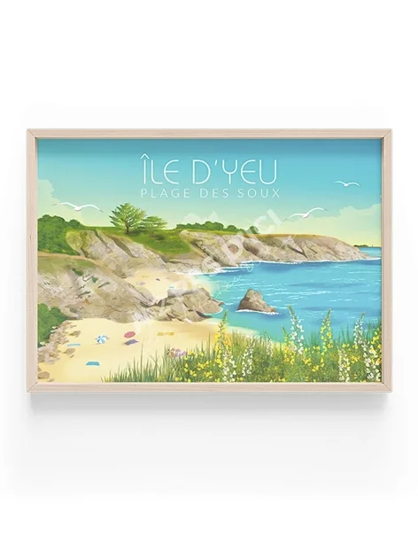 Magnet - Ile d'Yeu - La Plage des Soux