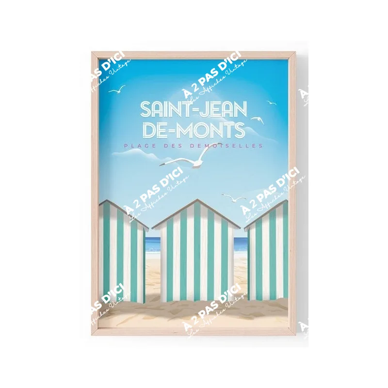 Magnet - Saint-Jean-de-Monts - Cabines de plage